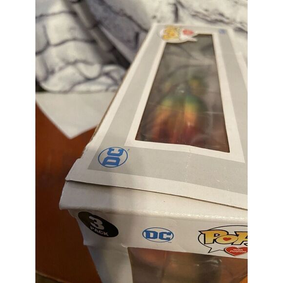 3 Pack Funko Pop Heroes DC Comics Pride Poison Ivy Harley Quinn Robin Figures - Picture 12 of 13